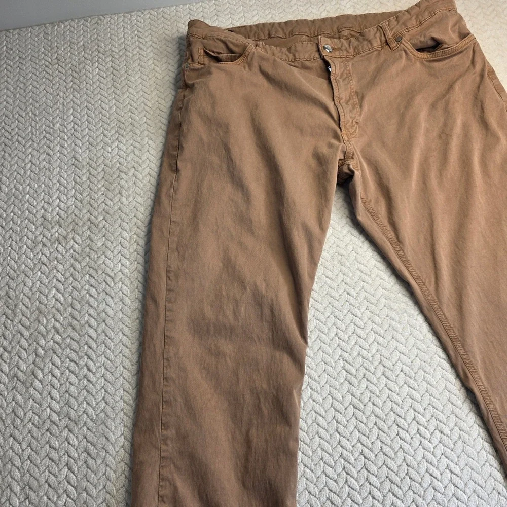 Peter‎ Millar Crown Crafted Mens Tan 5-Pocket Pants Brown 40/30 Turkey Tailored